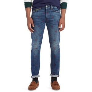 Polo Ralph Lauren Sullivan Slim Jeans Mens Size 34x30 Skull Embroidered